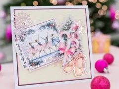 Clear Stamp & Cutting Die - A Christmas Dream - Elegant Slippers