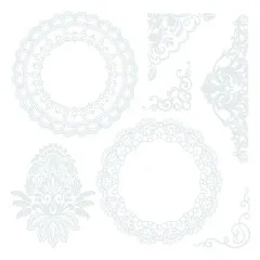 Antique Lace - 6x6 Rub Ons Embellishment
