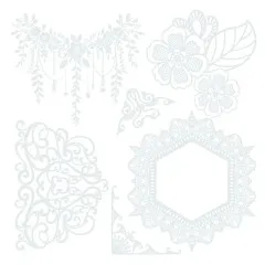 Antique Lace - 6x6 Rub Ons Embellishment