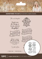 Clear Stamps - Antique Lace - Banners & Heartfelt Sentiments