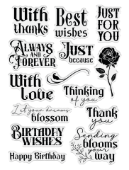 Clear Stamps - Thorn & Bloom - Sending Blooms