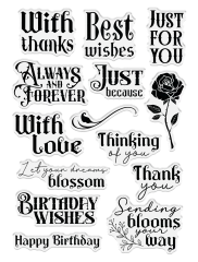 Clear Stamps - Thorn & Bloom - Sending Blooms