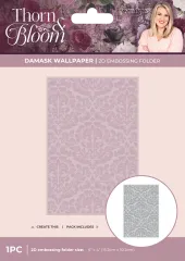 Embossing Folder - Thorn & Bloom - Damask Wallpaper