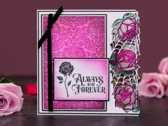 Embossing Folder - Thorn & Bloom - Damask Wallpaper