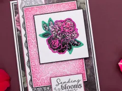 Embossing Folder - Thorn & Bloom - Damask Wallpaper