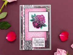 Embossing Folder - Thorn & Bloom - Damask Wallpaper