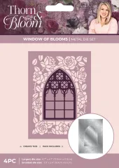 Metal Die - Thorn & Bloom - Create-a-Card Window of Blooms