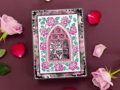 Metal Die - Thorn & Bloom - Create-a-Card Window of Blooms