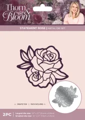 Metal Die - Thorn & Bloom - Statement Rose