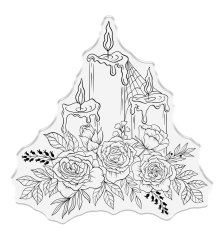 Clear Stamp & Cutting Die - Thorn & Bloom - Rose Candles