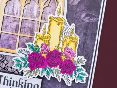 Clear Stamp & Cutting Die - Thorn & Bloom - Rose Candles