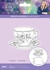 Stamp and Die Set - The Gilded Age - Teacup & Saucer