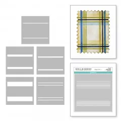 Spellbinders - Stencil - Layered Plaid Builder