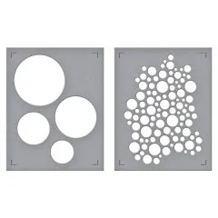 Spellbinders - Stencil - All About Christmas - Lots of Circles