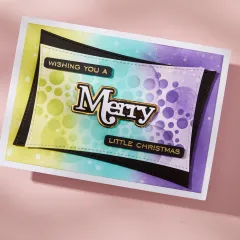 Spellbinders - Stencil - All About Christmas - Lots of Circles