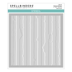 Spellbinders - Stencil - Beautifully Imperfect - Tattered Stripes