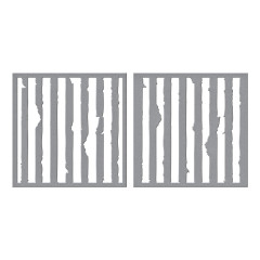 Spellbinders - Stencil - Beautifully Imperfect - Tattered Stripes