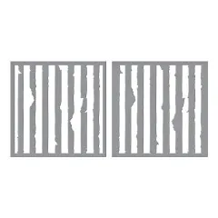 Spellbinders - Stencil - Beautifully Imperfect - Tattered Stripes