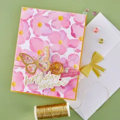 Spellbinders - Layered Stencil - Poppy Song - Petal Burst