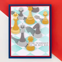Spellbinders - Layered Stencil - Checkmate - Harlequin by Spellbinders
