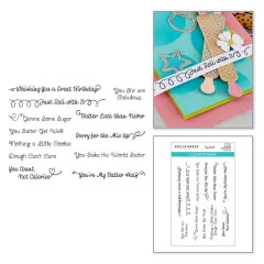 Spellbinders Clear Stamps - Make It & Bake It - Sugared Expressions