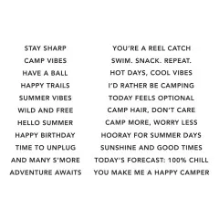 Spellbinders Clear Stamps - Summer Camp - Summertime Sentiments by Allison Frazier