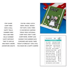 Spellbinders Clear Stamps - Summer Camp - Summertime Sentiments by Allison Frazier