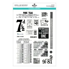 Spellbinders Clear Stamps - Turn the Page - Keepsake Numbers by Esther Glas