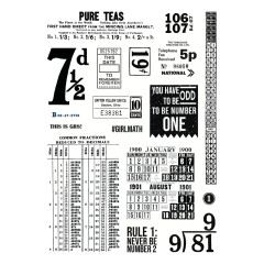 Spellbinders Clear Stamps - Turn the Page - Keepsake Numbers by Esther Glas