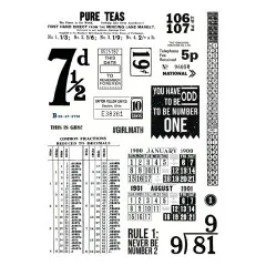 Spellbinders Clear Stamps - Turn the Page - Keepsake Numbers by Esther Glas