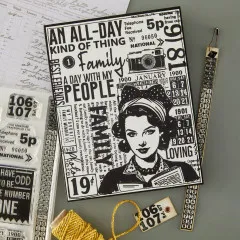 Spellbinders Clear Stamps - Turn the Page - Keepsake Numbers by Esther Glas
