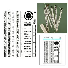 Spellbinders Clear Stamps - Turn the Page - Keepsake Strips by Esther Glas