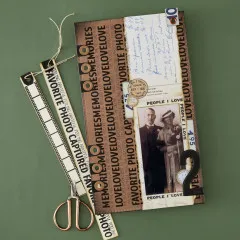 Spellbinders Clear Stamps - Turn the Page - Keepsake Strips by Esther Glas