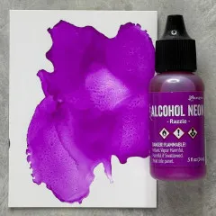 Alcohol Ink - Neon - Razzle