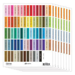 Tim Holtz Distress Ink Pad Label Sheet Black