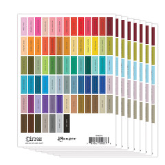 Tim Holtz Distress Mini Ink Pad Label Sheet Black