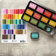 Tim Holtz Distress Mini Ink Pad Label Sheet Black