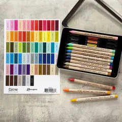 Tim Holtz Distress Mini Ink Pad Label Sheet Black