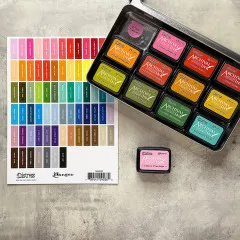 Tim Holtz Distress Mini Ink Pad Label Sheet White