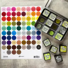 Tim Holtz Distress Large Round Label Sheet Black