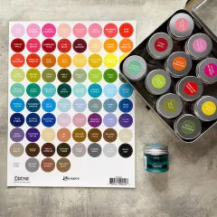 Tim Holtz Distress Large Round Label Sheet White