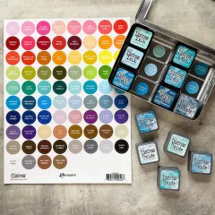 Tim Holtz Distress Large Round Label Sheet White