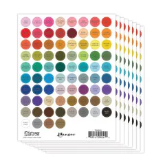 Tim Holtz Distress Small Round Label Sheet Black