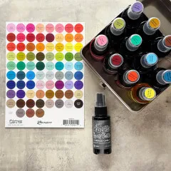 Tim Holtz Distress Small Round Label Sheet Black