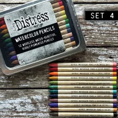 Tim Holtz Distress Watercolor Pencils Set 4