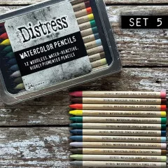 Tim Holtz Distress Watercolor Pencils Set 5