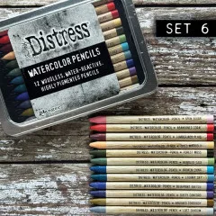 Tim Holtz Distress Watercolor Pencils Set 6