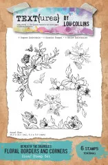 TEXT{ures} - Clear Stamps - Beneath the Brambles - Floral Borders and Corners