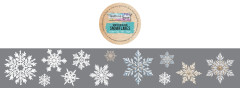 TEXT{ures} - Kiss-Cut PET Tape - Winter in Bloom - Snowflakes by Lou Collins