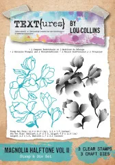 TEXT{ures} - Stamp & Die Set - Dragonfly Dreams - Magnolia Halftone Vol II by Lou Collins